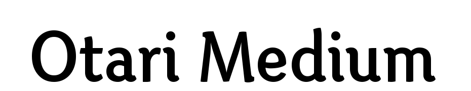 Otari Medium cкачати шрифт безкоштовно